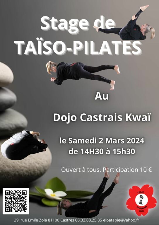 Stage Taïso Pilates le 2 Mars 2024 (photos associées).