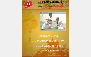 COURS JUJITSU avec JACQUES SEGUIN 7e DAN