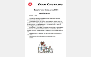 DOJO INFO MARS-AVRIL 2020