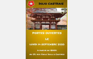 PORTES OUVERTES LE LUNDI 14 SEPTEMBRE 2020 A 18 H