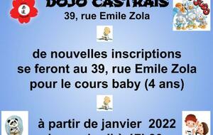 Nouvelles inscriptions pour les 4 ans