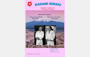 Kagami biraki au Dojo Castrais (photos associées et les présentations faites par la Présidente et la Vice-Présidente)