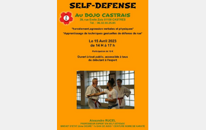 Stage de self defense de rue dirigé par Alexandre RUCEL le samedi 15 Avril 2023 (photos associées).