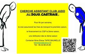 Cherche Assistant club 
