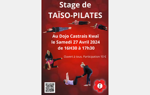 Inscription au stage de Taïso-Pilates de 16h30 à 17h30