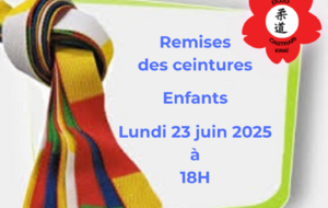 Remises des ceintures aux enfants au Dojo Castrais Kwaî le 23 juin 2025