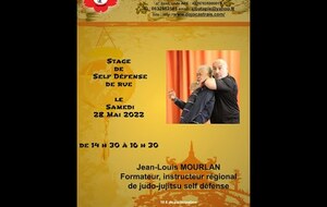 Extrait du Stage de Self défense dirigé par Jean Louis MOURLAN du 28 Mai 2022