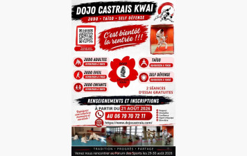 La rentrée approche au Dojo Castrais Kwaï !