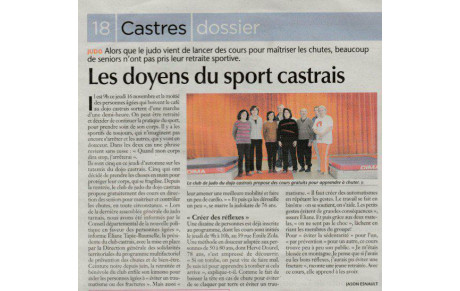 LES DOYENS DU SPORT CASTRAIS JOURNAL D'ICI DU 23 AU 29 NOVEMBRE 2017
