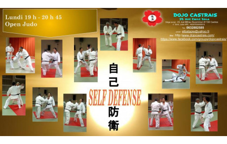 LUNDI 19 H - 20 H 45 SELF DÉFENSE OPEN JUDO