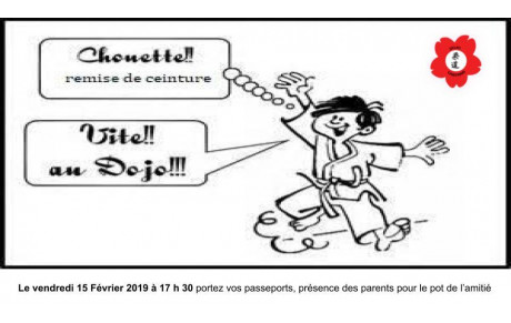 REMISE CEINTURE 15/02/2019