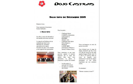 Dojo Info Décembre 2019