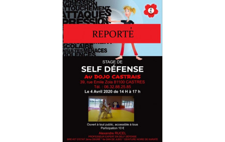 Stage de Self Défense dirigé par Alexandre RUCEL