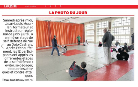 Stage de Self Défense de rue Dirigé par Jean Louis MOURLAN Formateur, instructeur régional 12022022