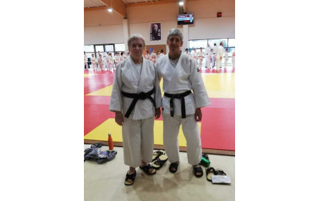 Kagami biraki à Réalmont, le Dojo Castrais était représenté par Eliane BAUMELLE et Sylvie BERNARD
