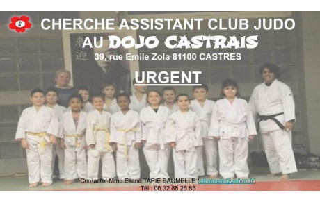 URGENT Cherche assistant club !!!