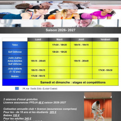 Tarifs et horaires 2026-2027